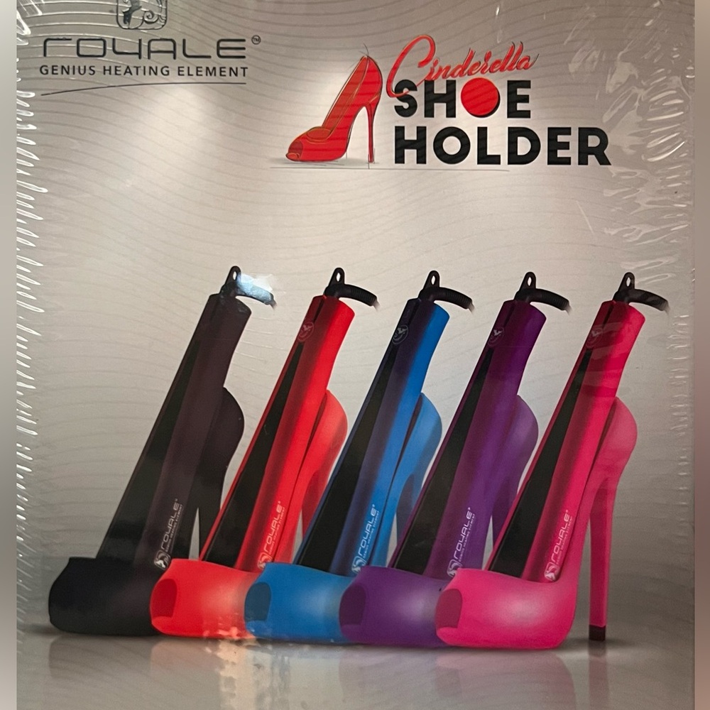 Stiletto Hot tool holder ~High Heel Shoe Protector for flat & curing irons RED
